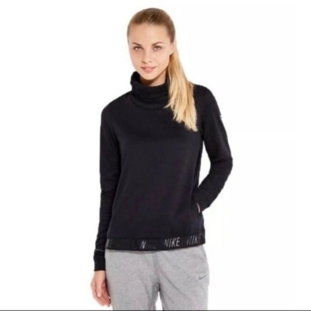 Nike Turtleneck Sweater Athletic Black Size Medium